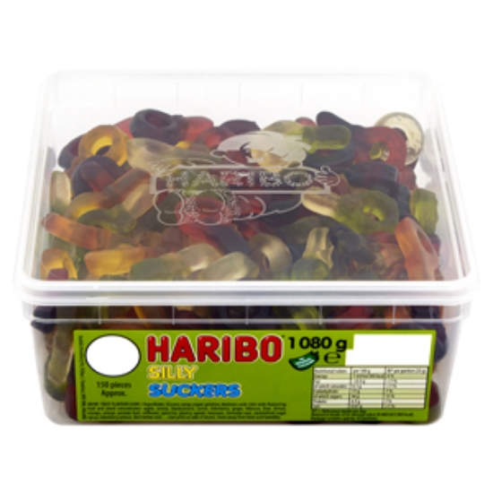 Picture of Haribo Tubs Silly Suckers 5c x150